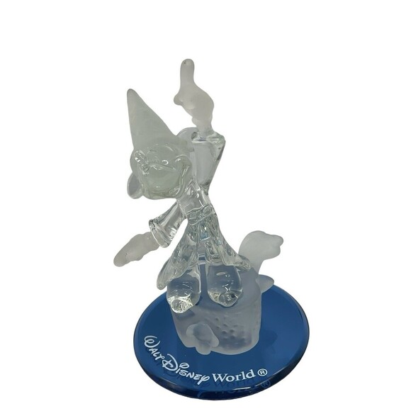 Disney Fantasia Mickey Mouse Sorcerer's Apprentice Glass Disney World Figure - Picture 2 of 16